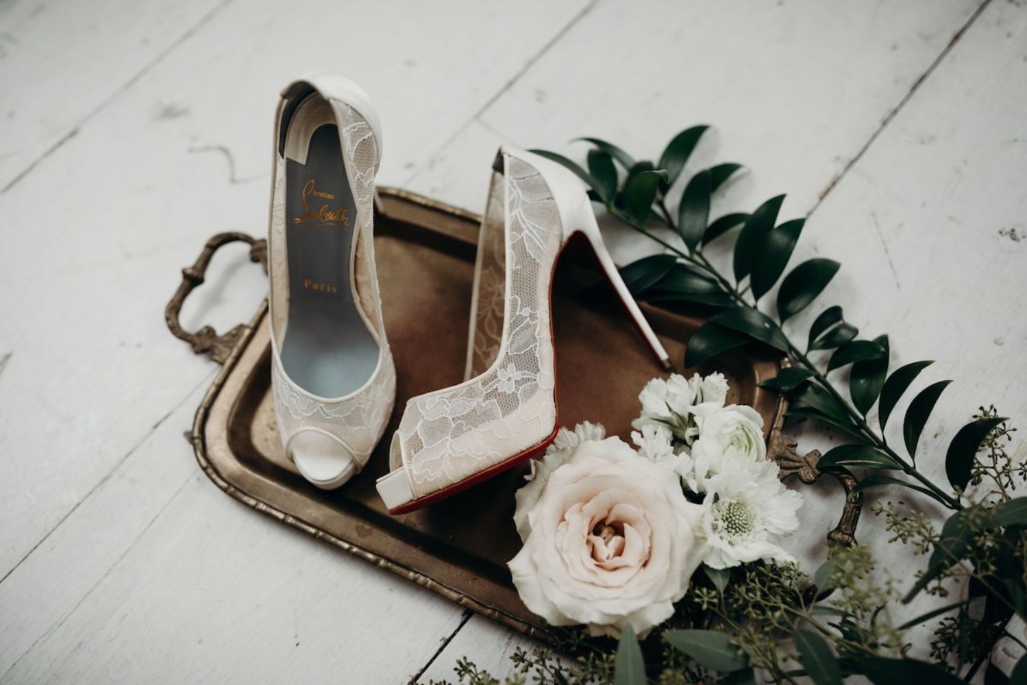 Loubs bridal heels