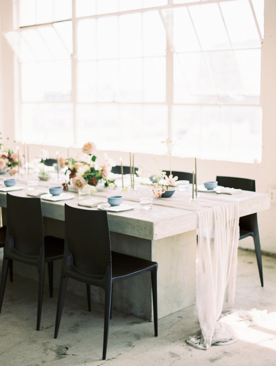 Blueprint Studios Teal Seafoam Green Wedding Table and Bowls