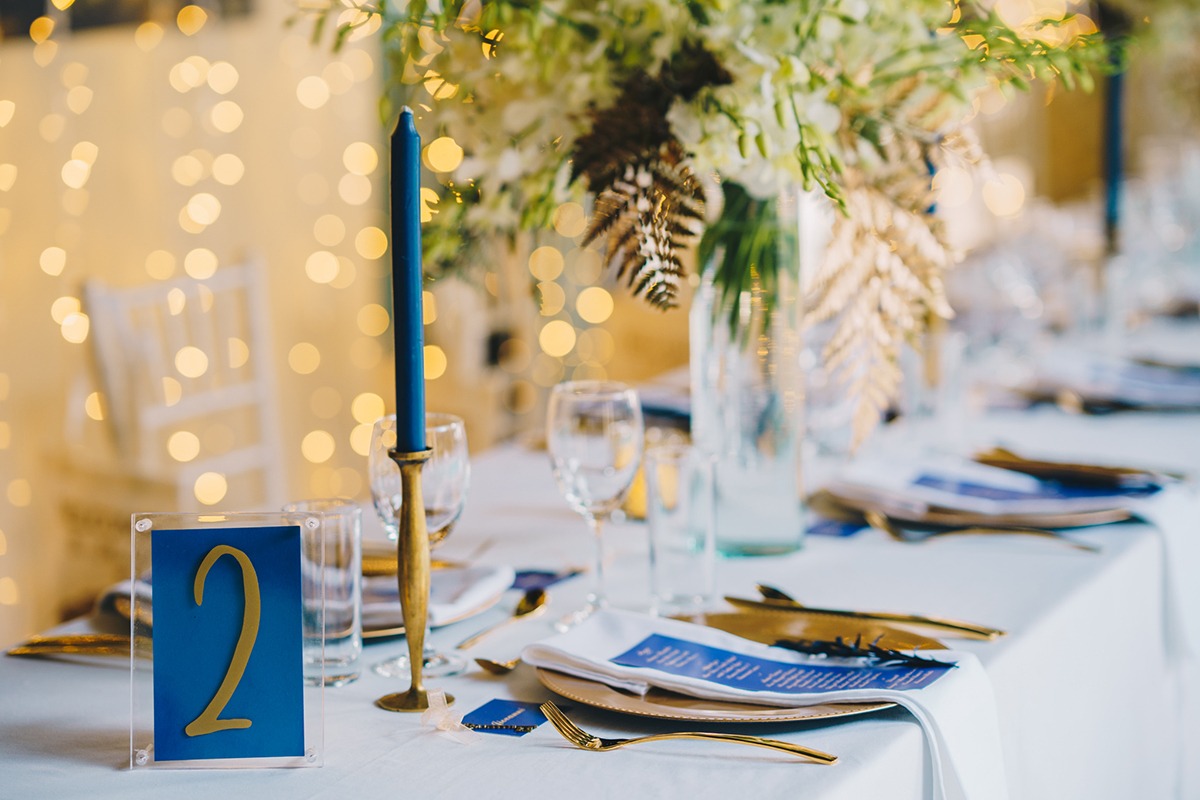 Navy and gold wedding Thailand