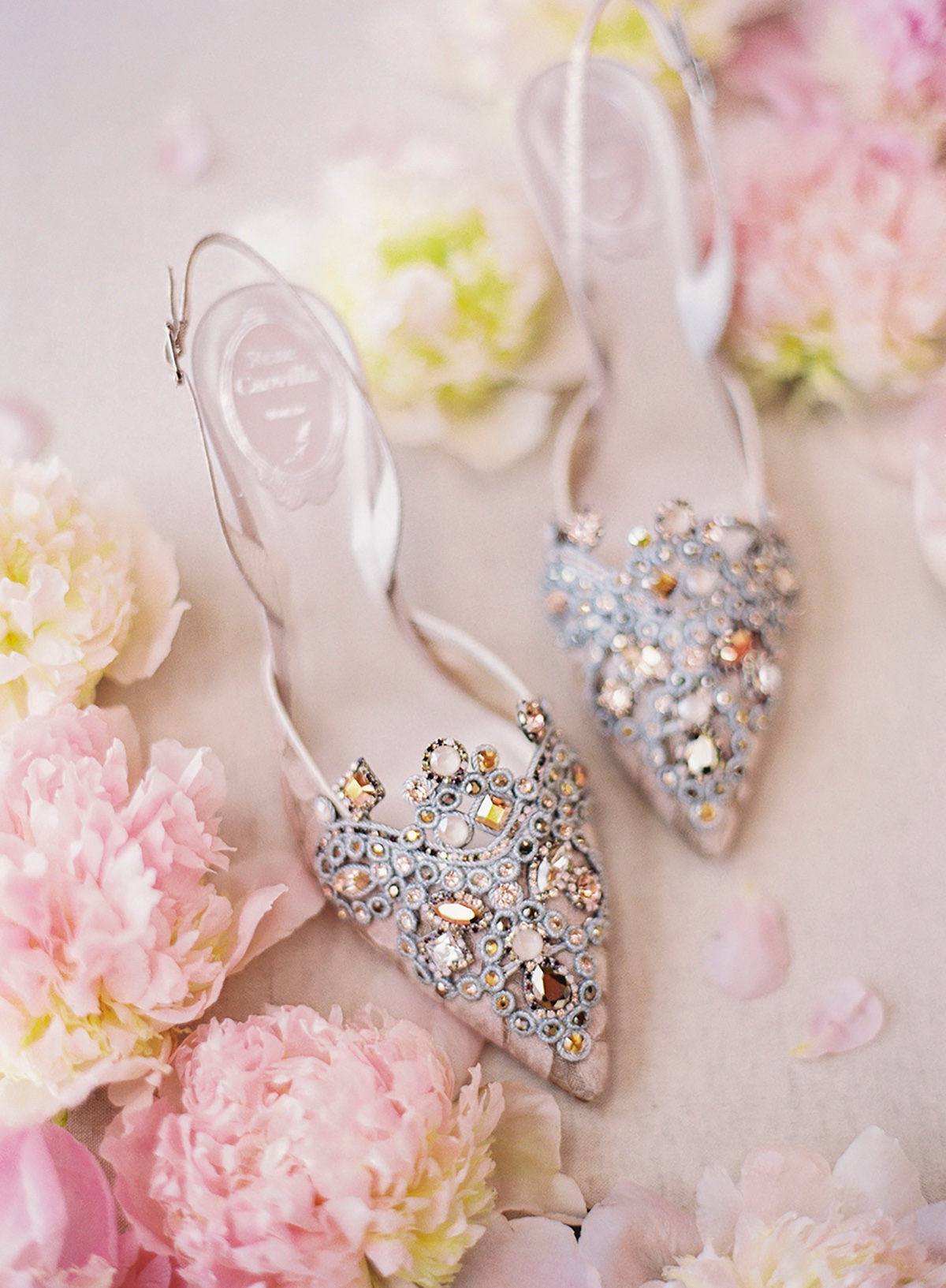 Rock studded wedding heels