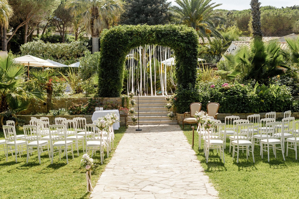 Garden ceremony in Saint Tropez