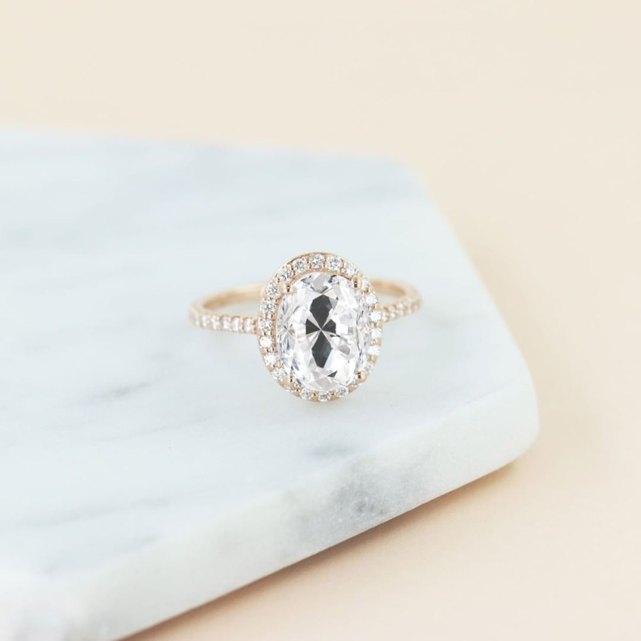 MiaDonna 2.50 Ct Diamond Hybrid Engagement Ring