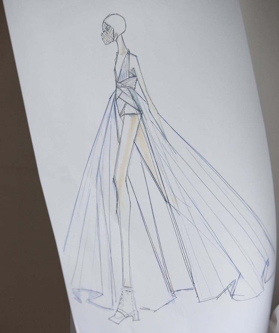 Dior Haute Couture 2019 Lady Gaga Dress for SAG Awards