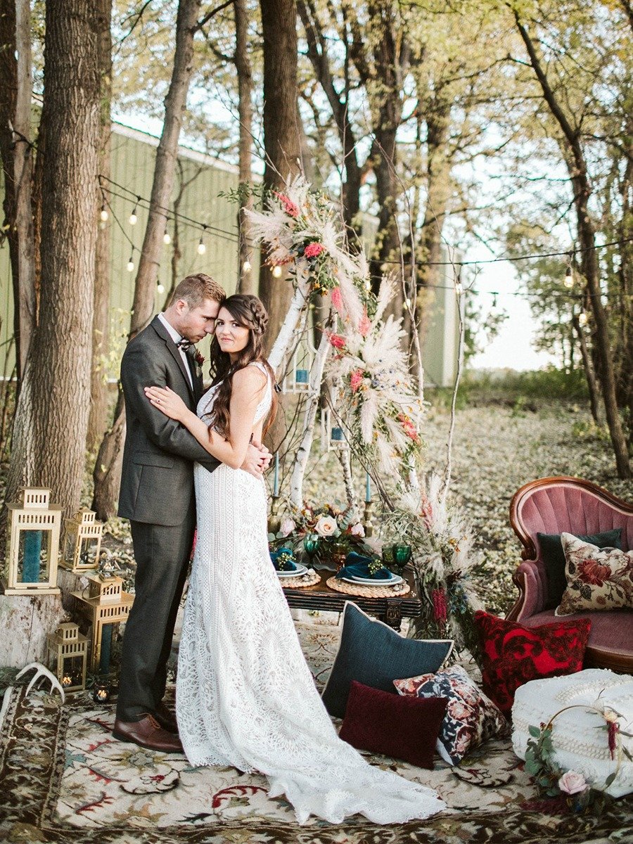 A Boho Wedding Dream with Rustic Detail and Vintage Vibes
