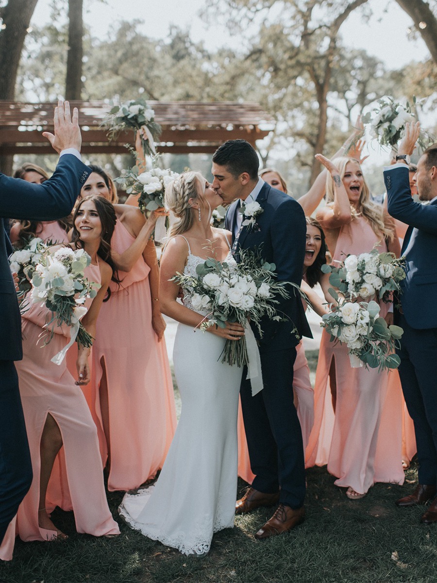 A White and Blush Napa Valley Summer Wedding