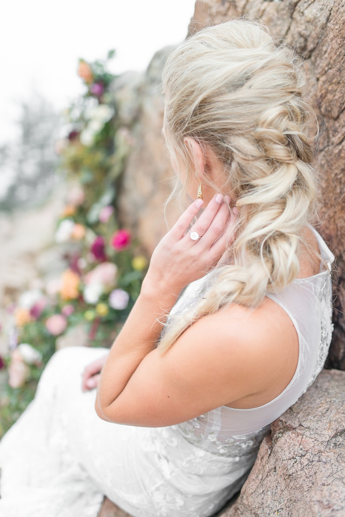Braided bridal hair