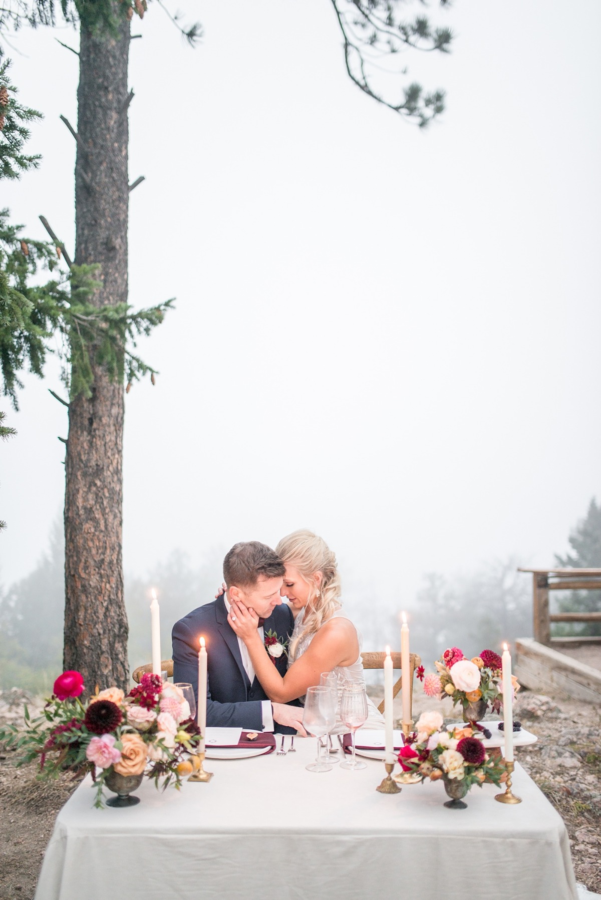 Misty mountain wedding inspiration