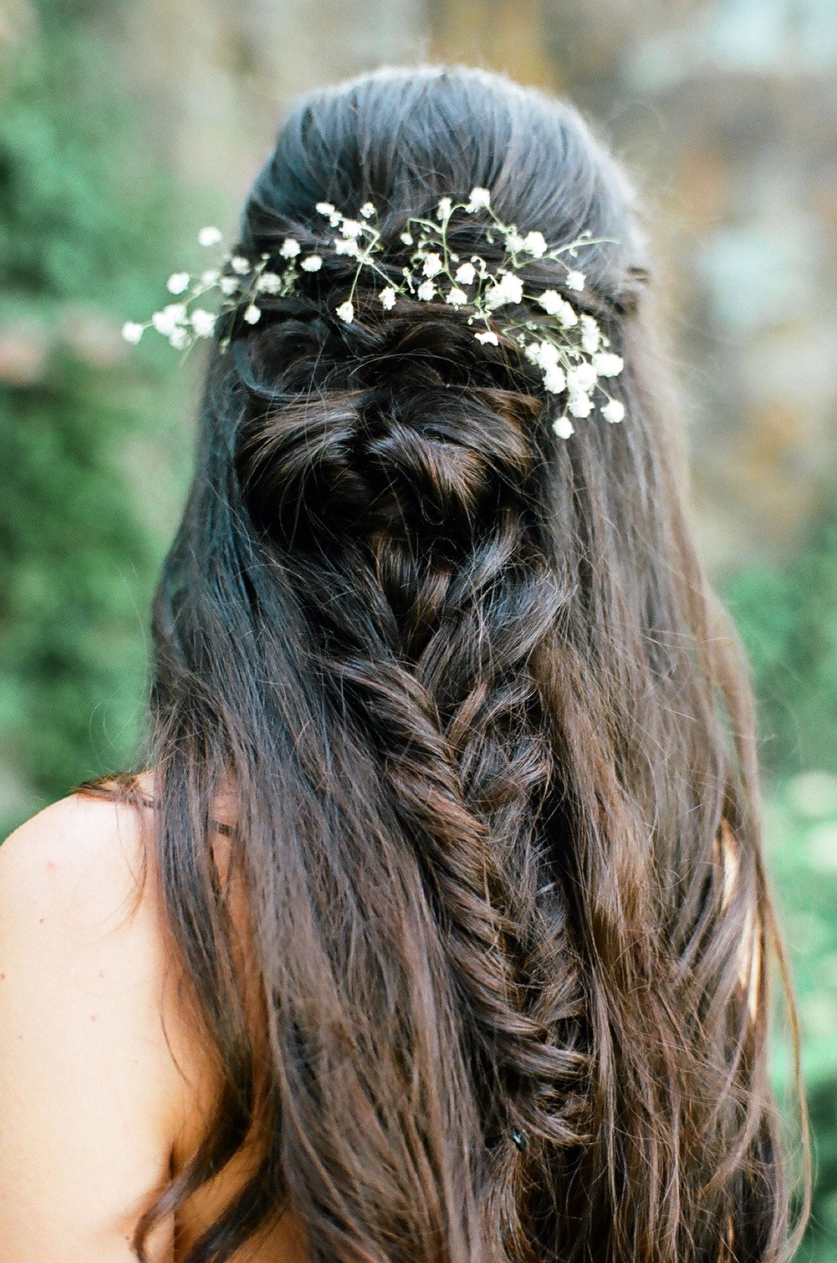Bridal hair in braid