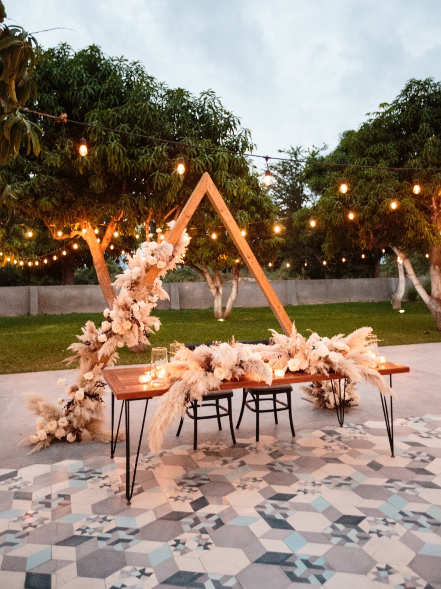 Chic Tropical Destination Wedding in White