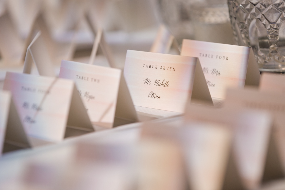watercolor place cards