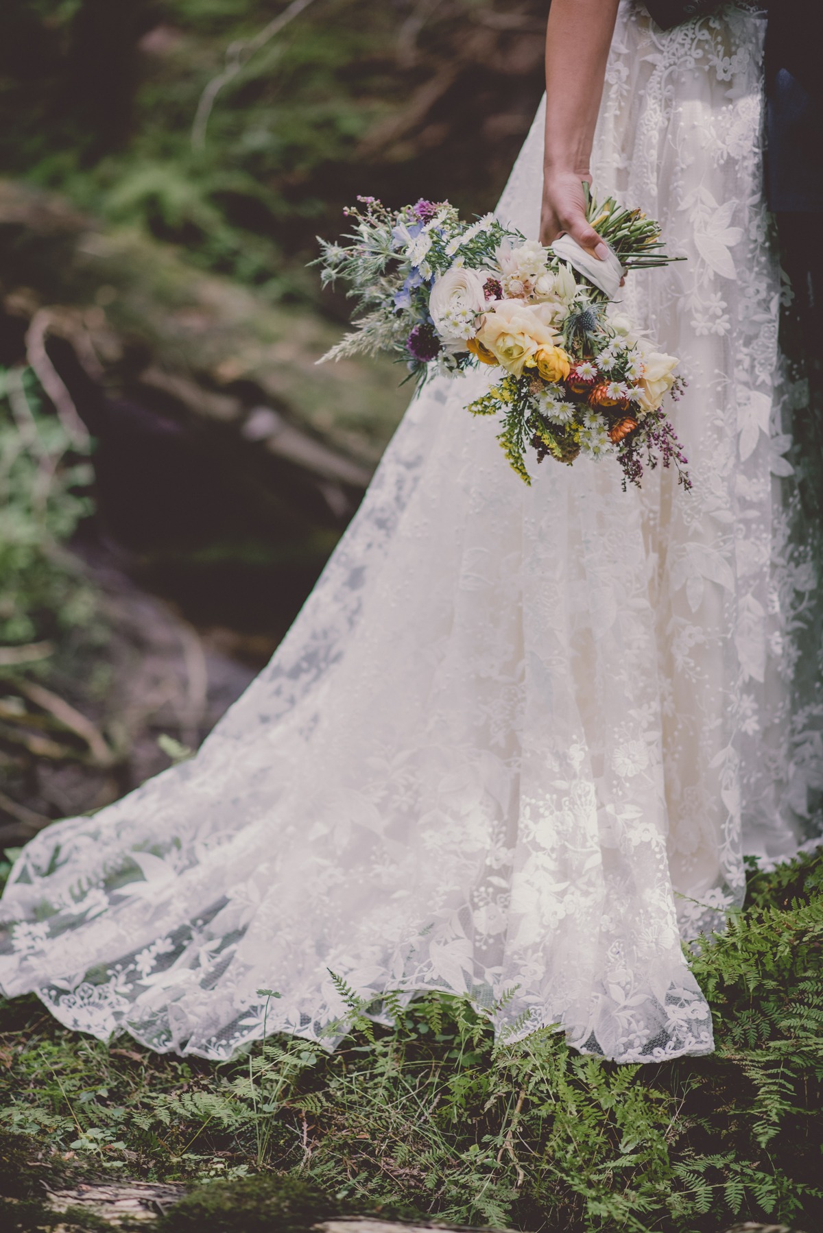 romantic lacy wedding skirt by Abigail of Gardenia