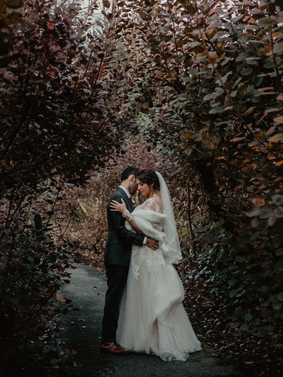 Cozy And Unique Late Fall Wedding