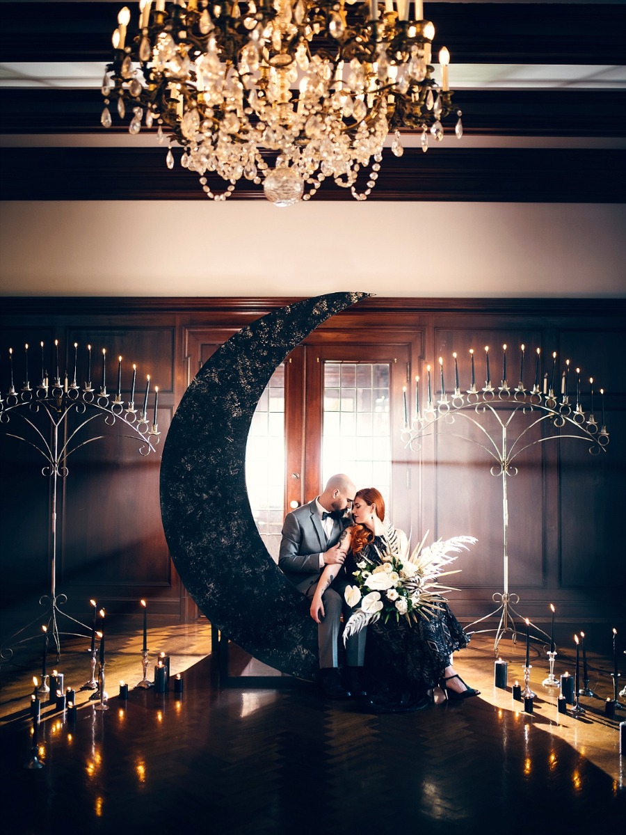 Dark & Moody Lunar Wedding Inspiration
