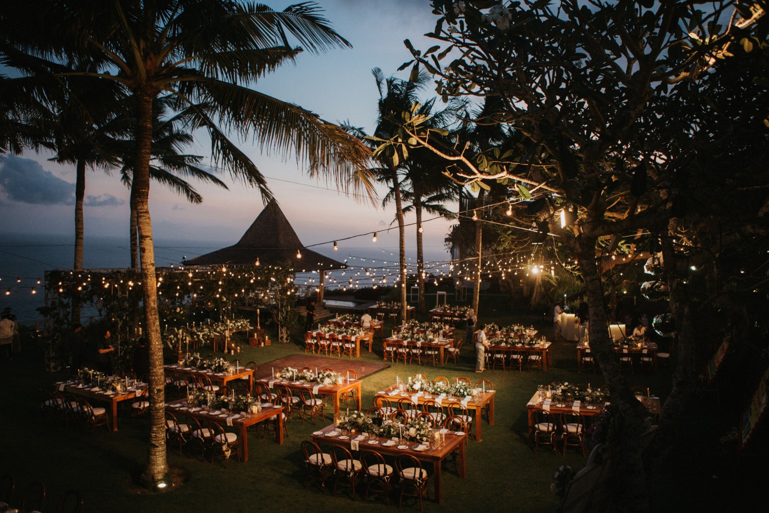 Bali wedding reception