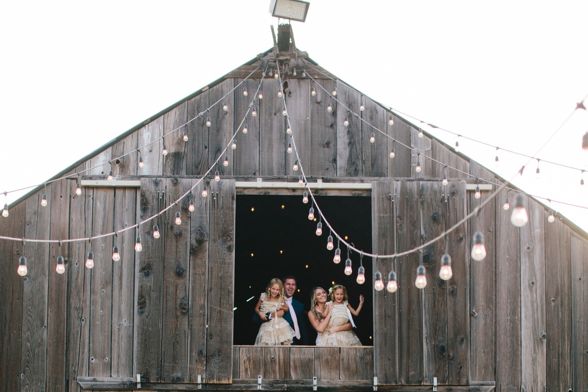 Romantic rustic barn wedding