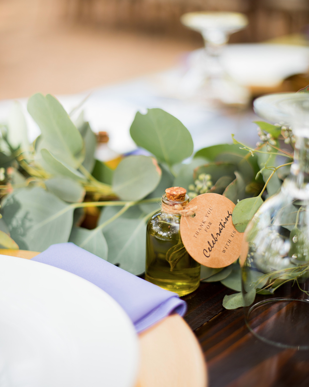 olive oil wedding favor