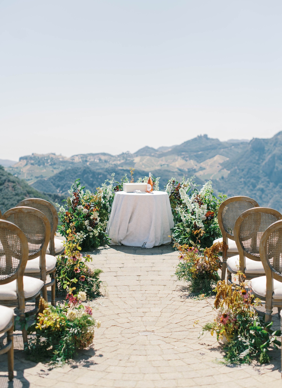 mountaintop wedding ceremony