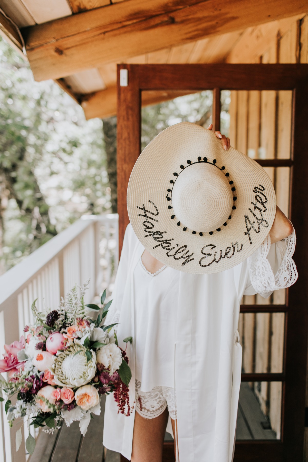 Happily Ever After wedding hat