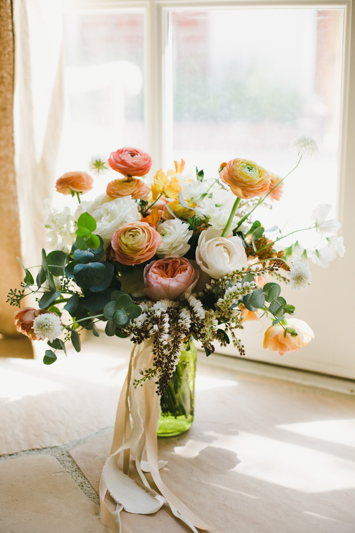 Fresh floral wedding bouquet