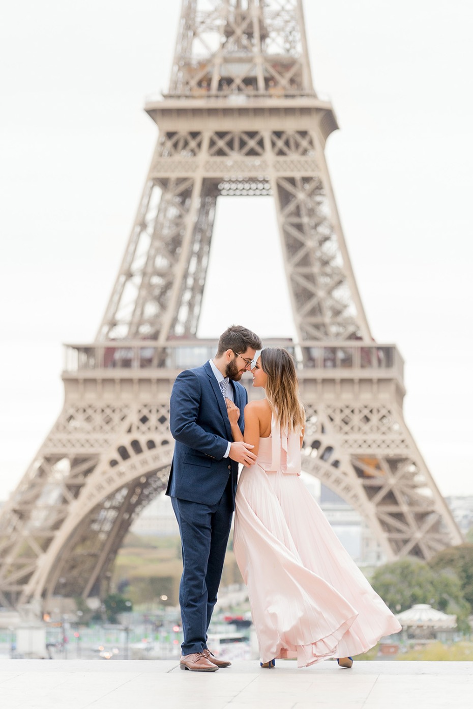 Paris Eiffel Tower Love Portrait
