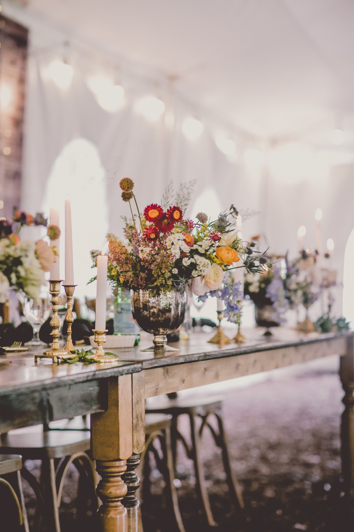 wildflower inspired wedding decor