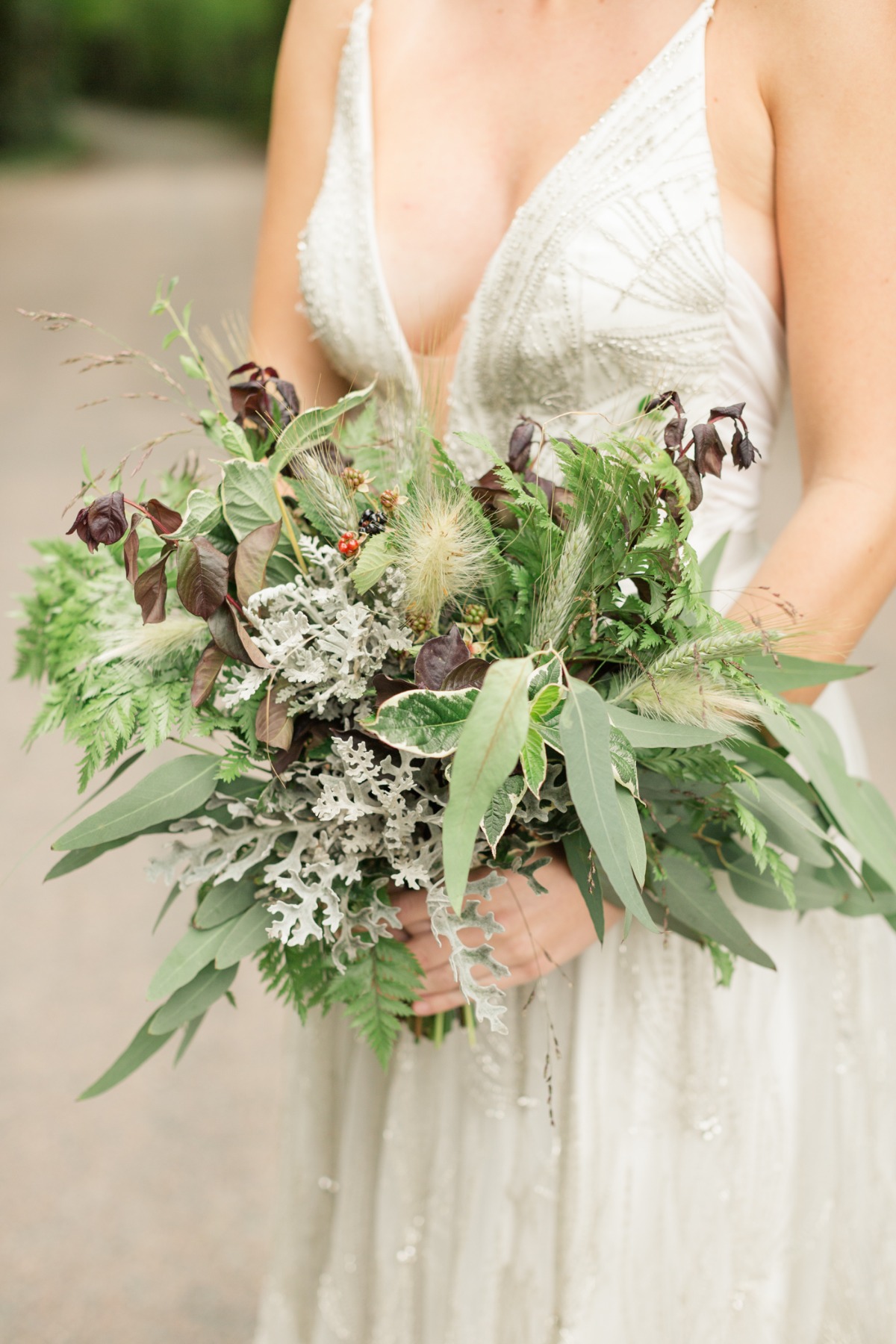 wild flower inspired wedding bouquet