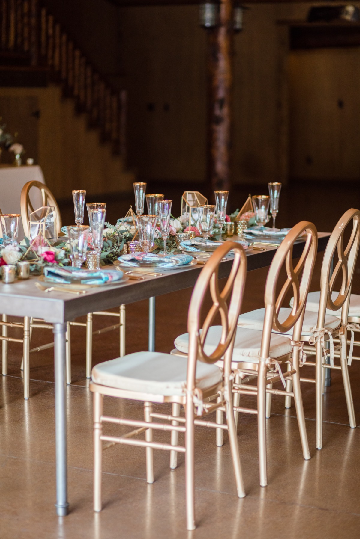 modern styled wedding table