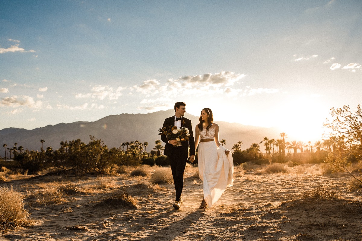 Modern chic wedding in Palm Springs