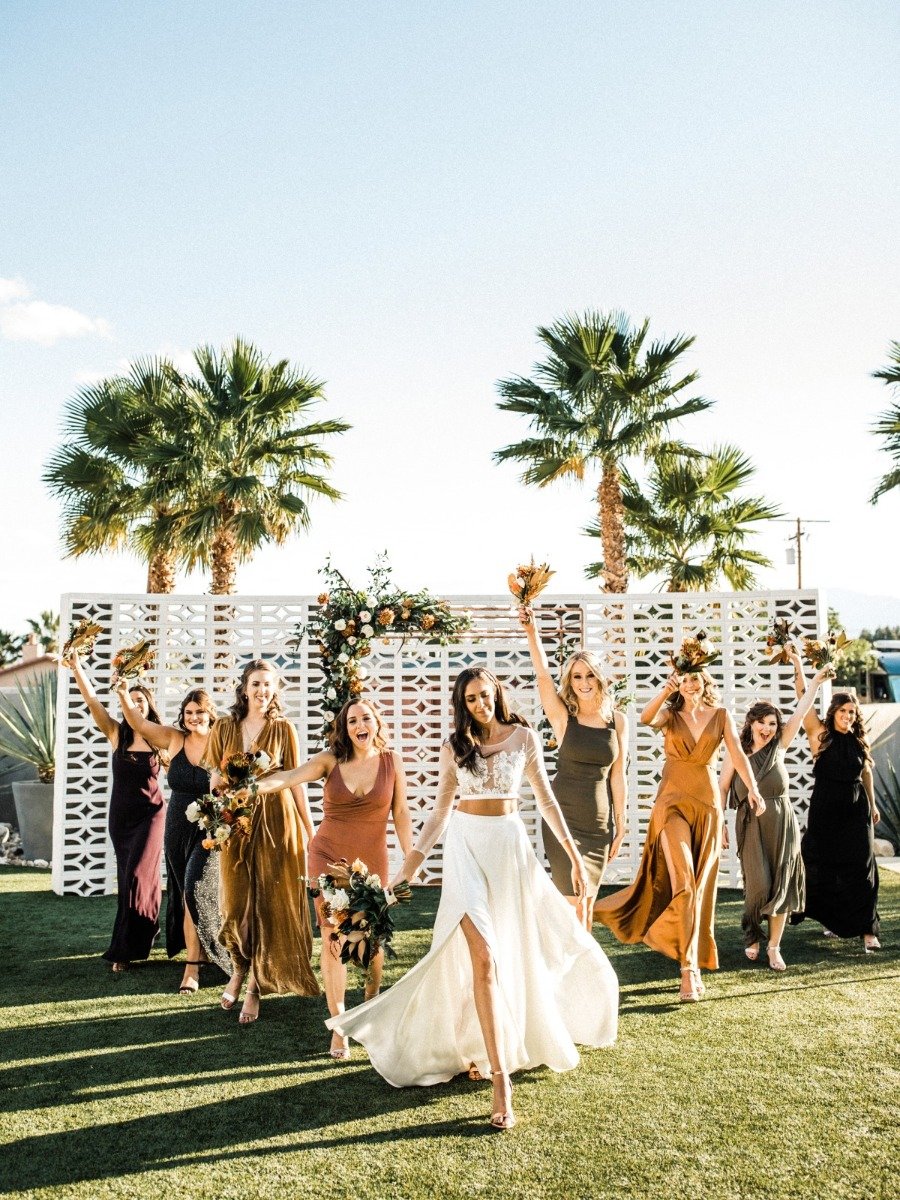 We're Lovin' This Desert Chic Palm Springs Wedding
