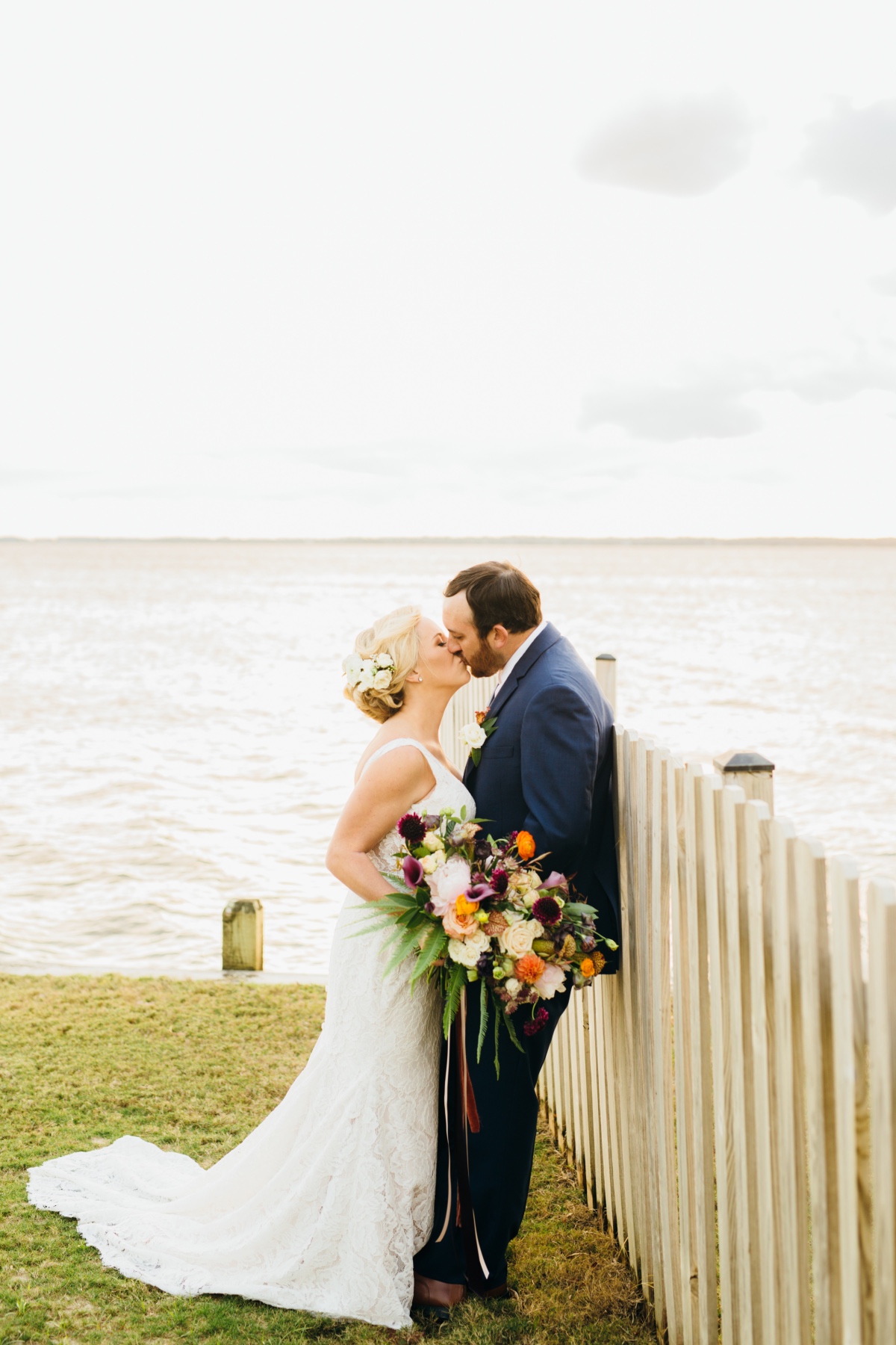 Sophisticated water front wedding