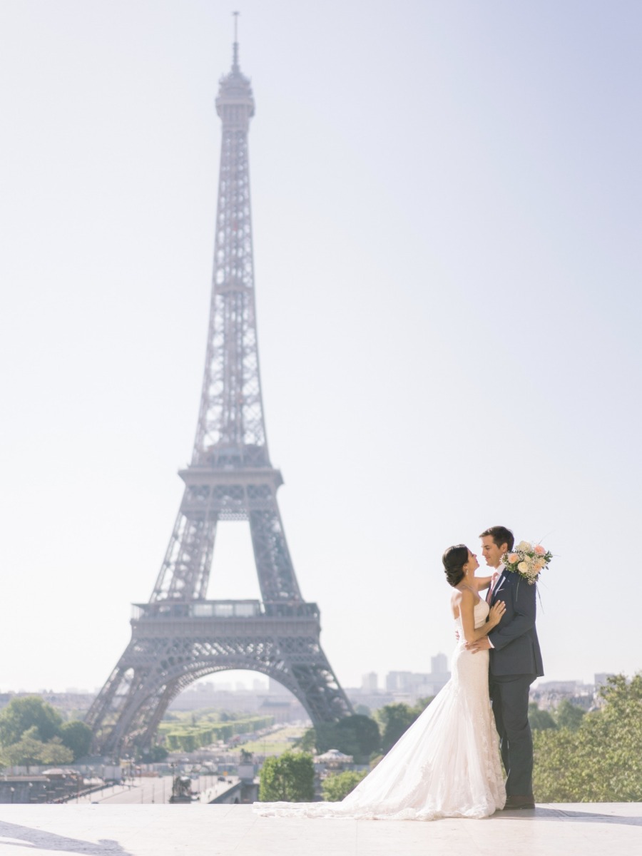 An Intimate Elopement Celebration Around Paris