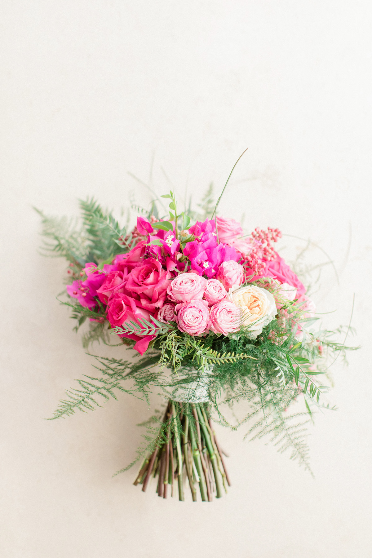 hot pink wedding bouquet