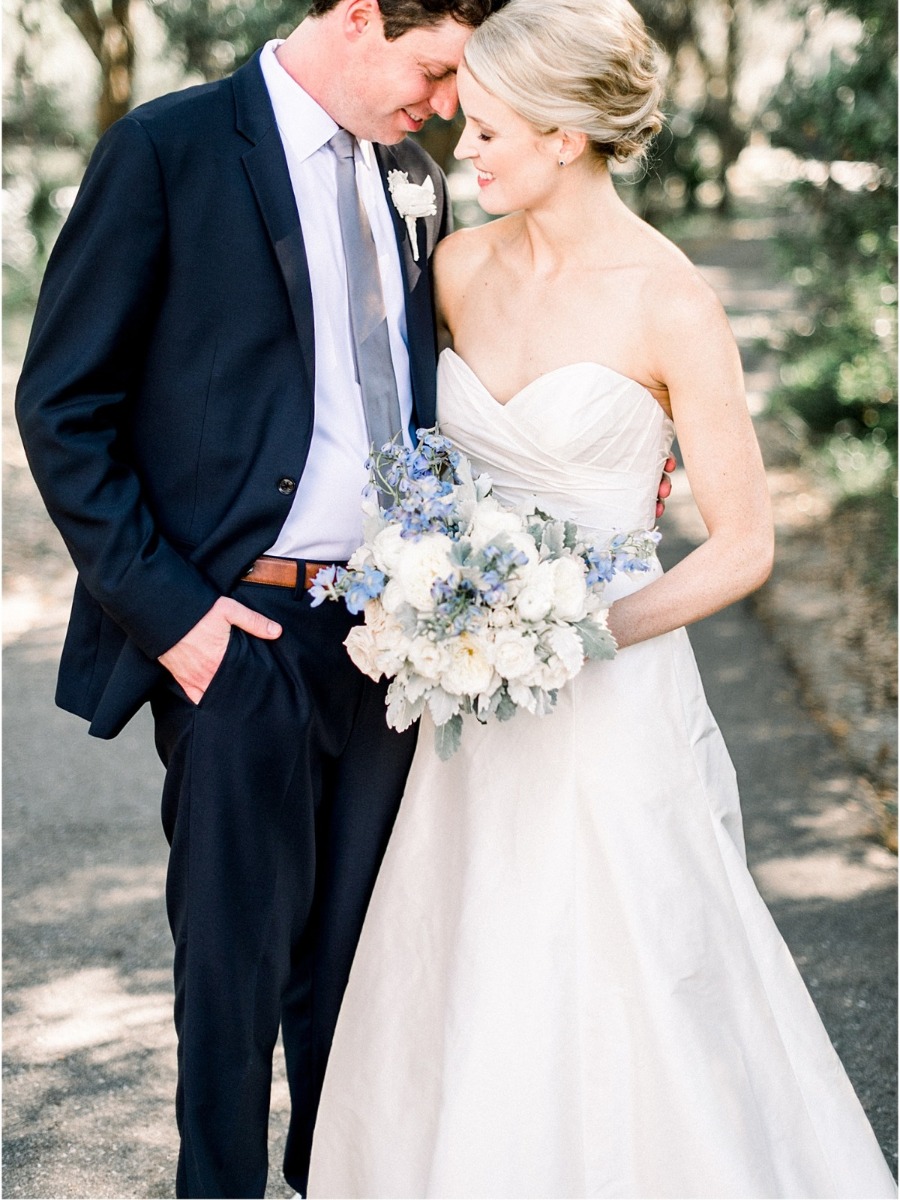 A Real Life Fairytale Wedding in Blue and White