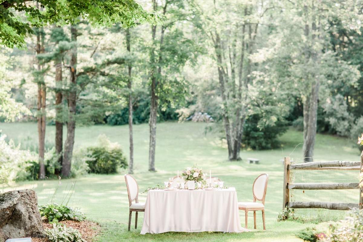 outdoor wedding reception idea
