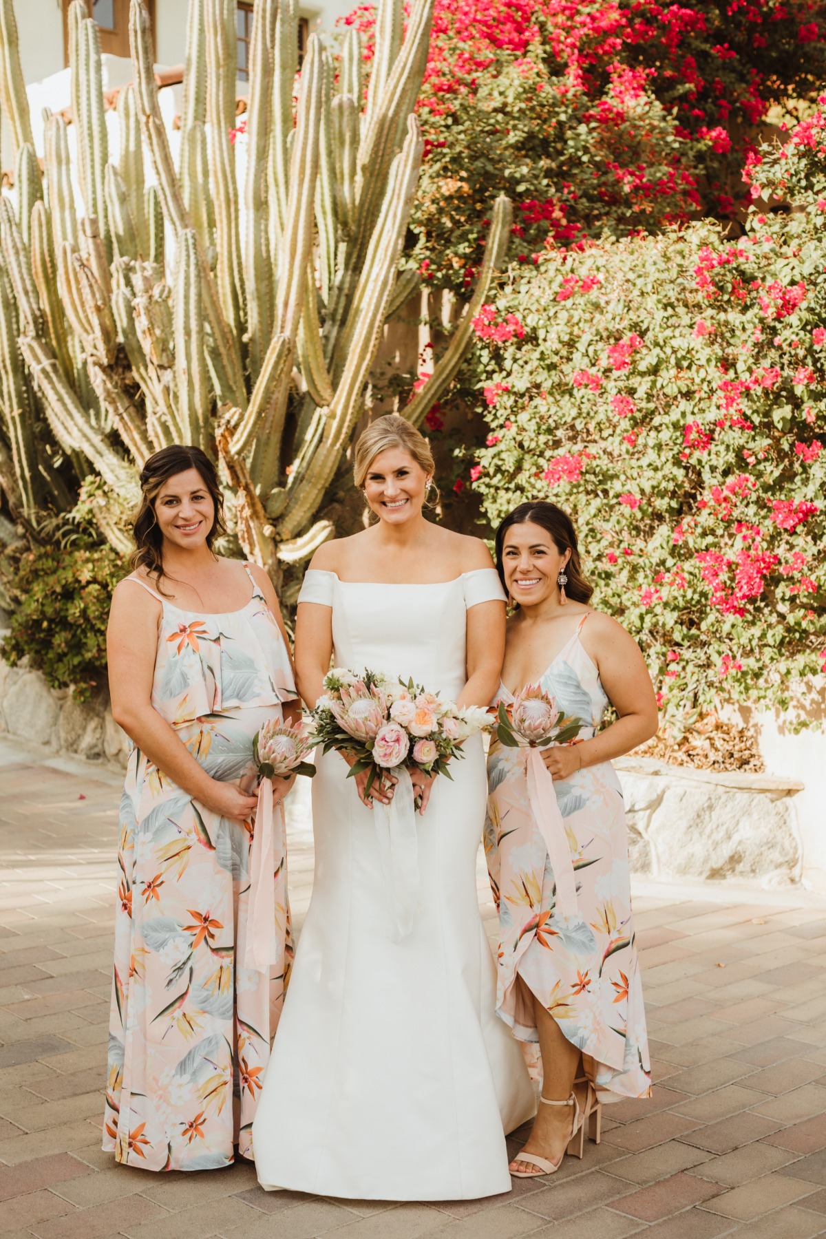 Flower bridesmaid dresses