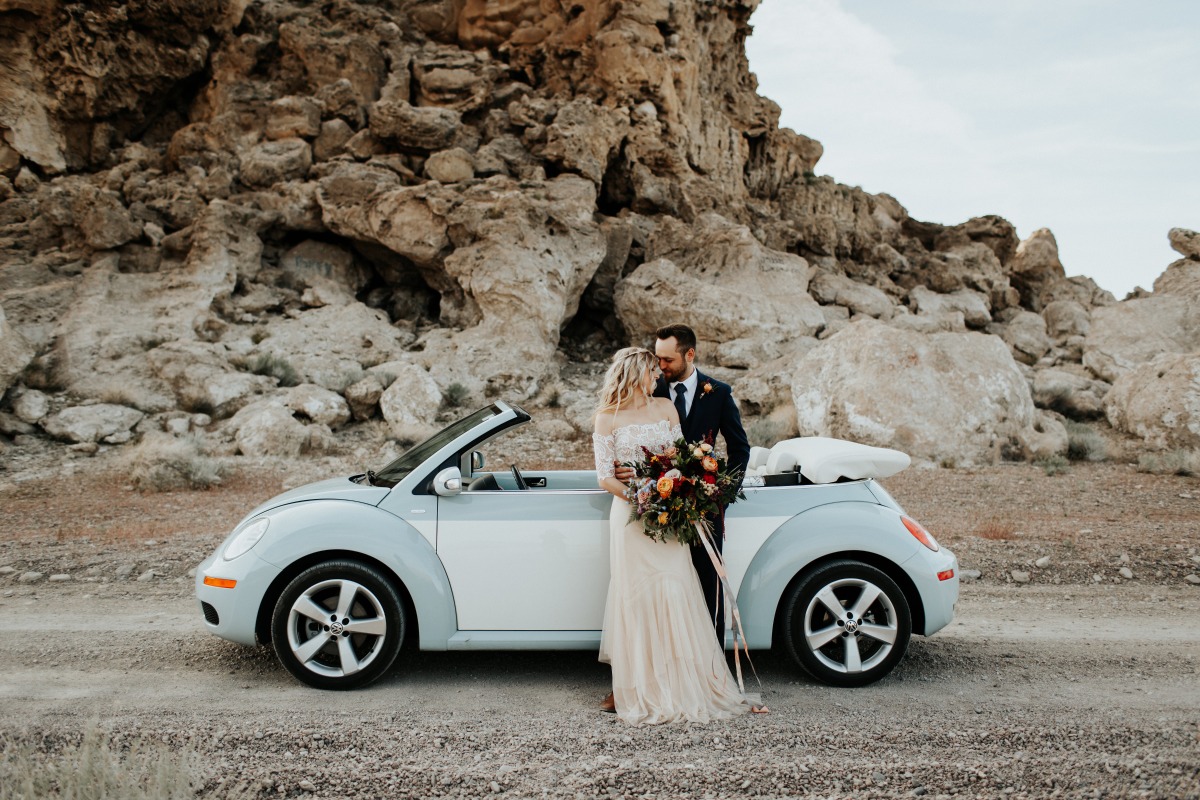 Bug getaway wedding car