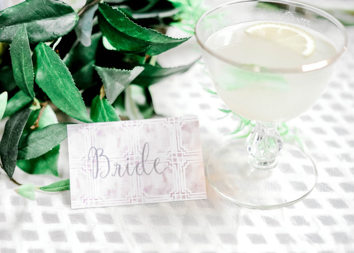 Bride place card
