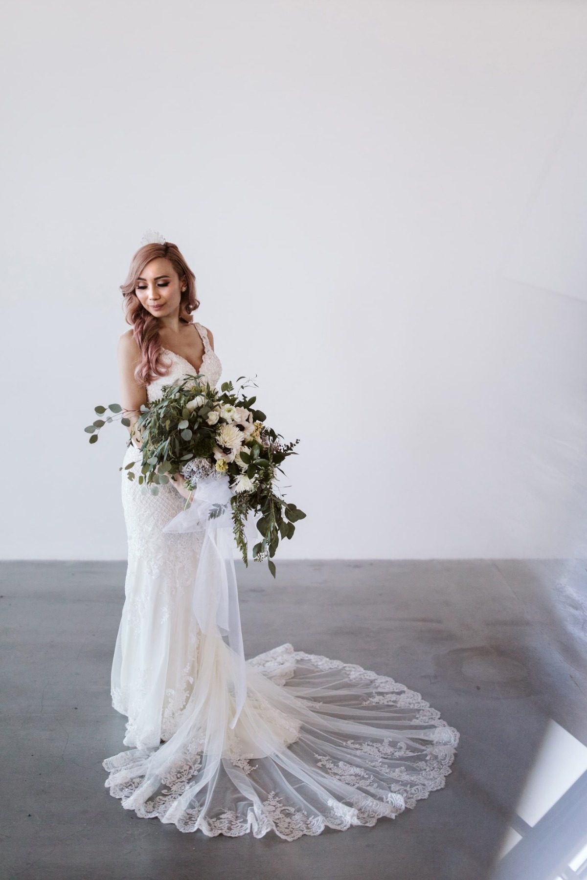 Modern bridal look