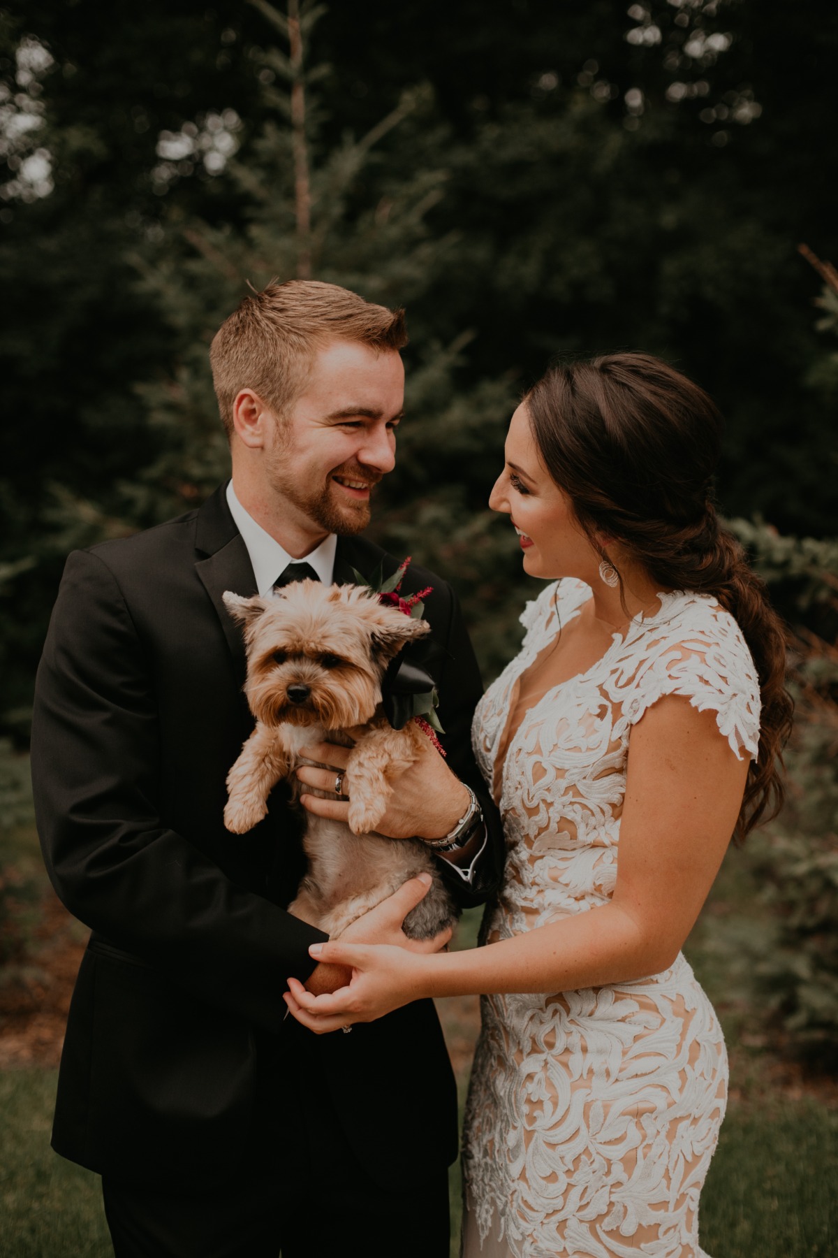 Wedding pup photo