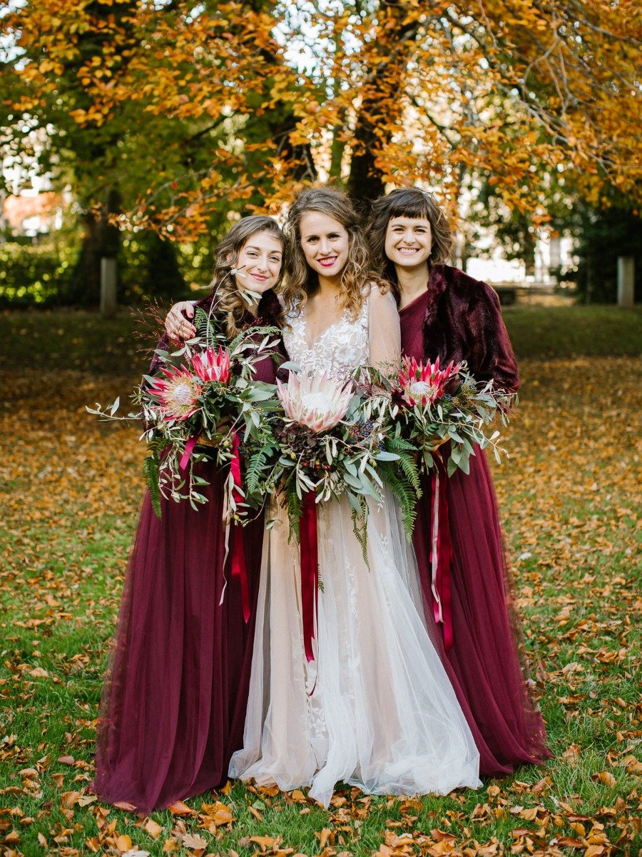 A Fabulous Fall Irish Wedding in Red and Gold
