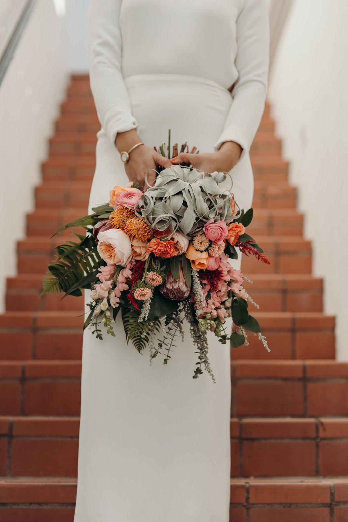 Air plant wedding bouquet