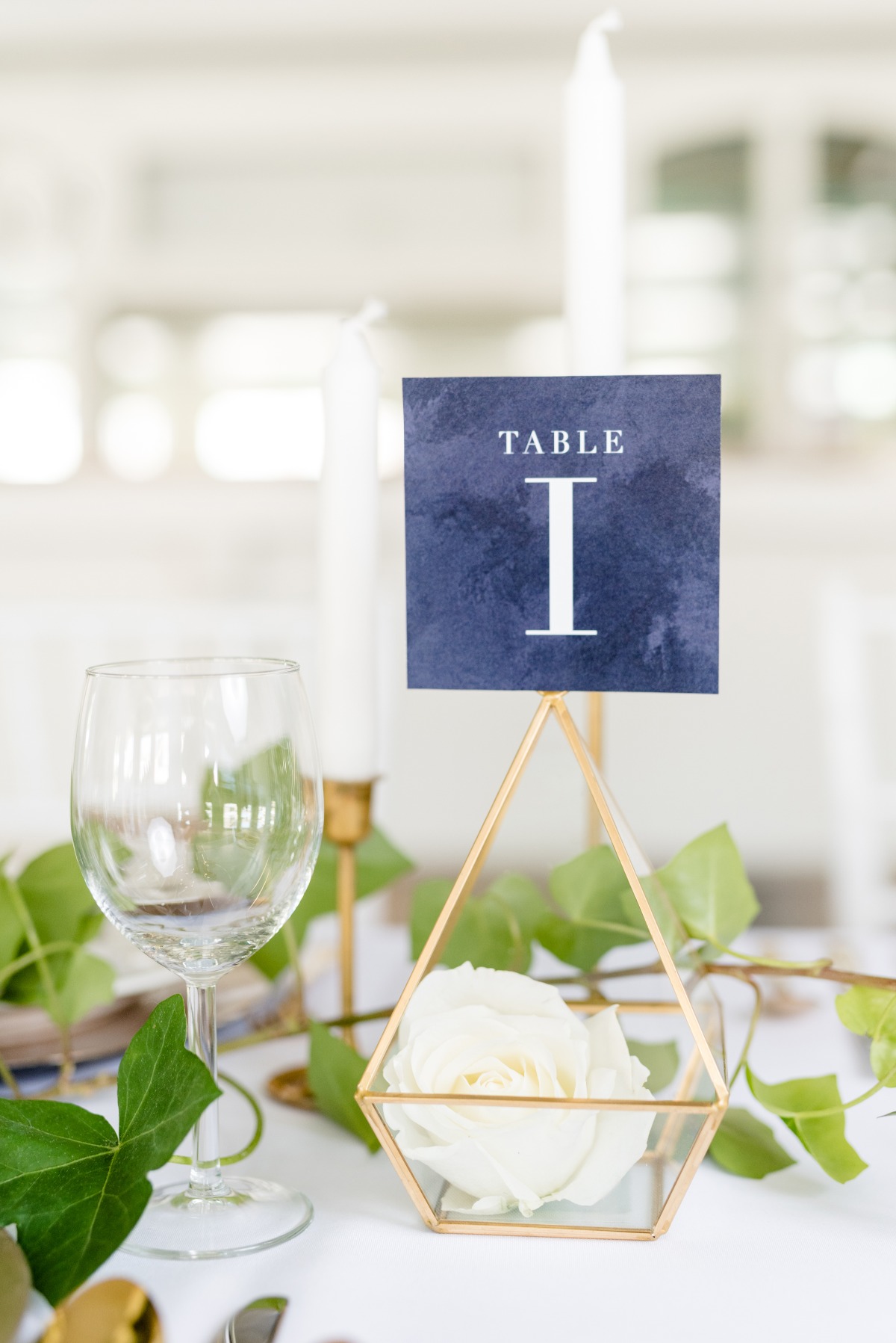 wedding table number idea