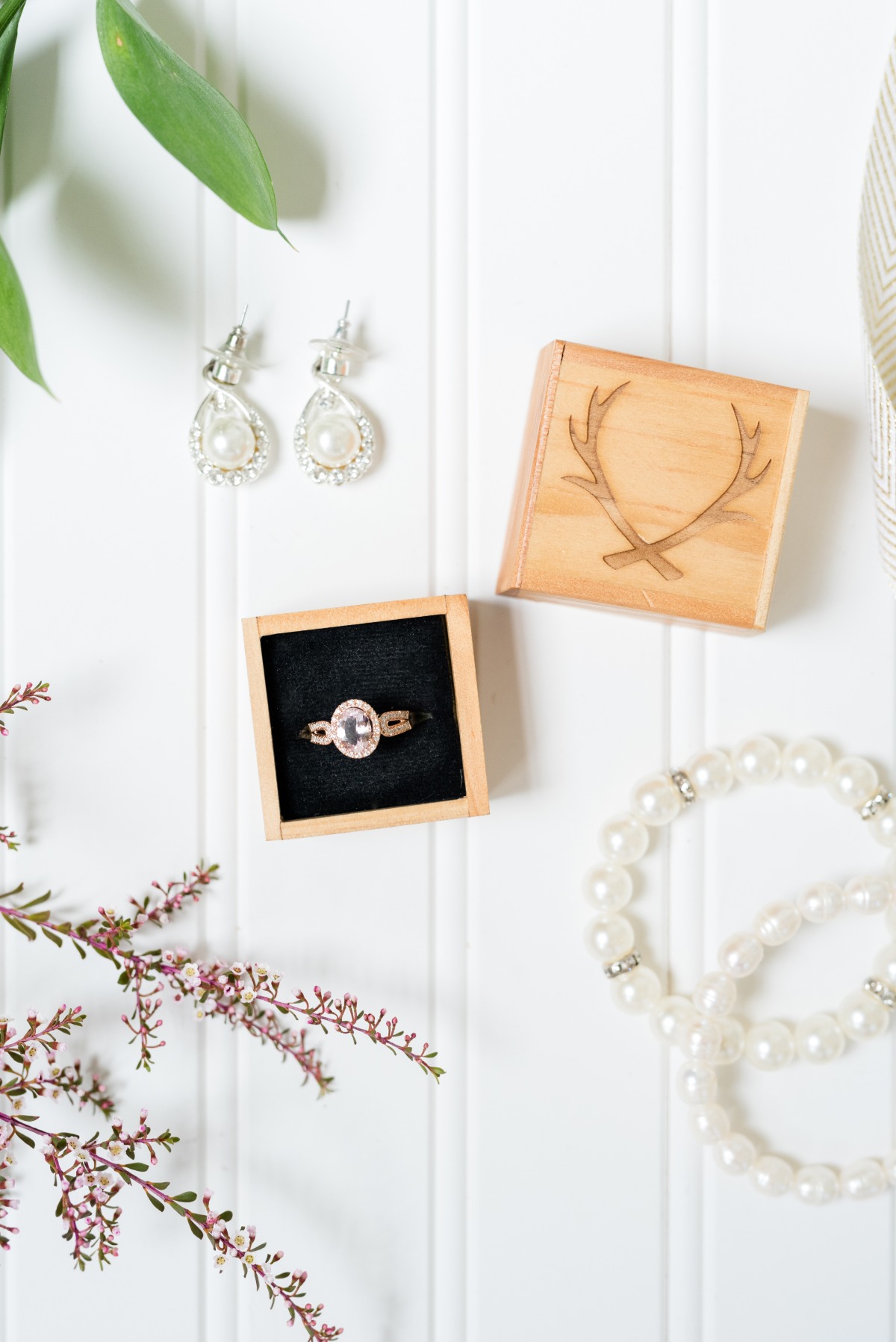 wedding ring and ring box