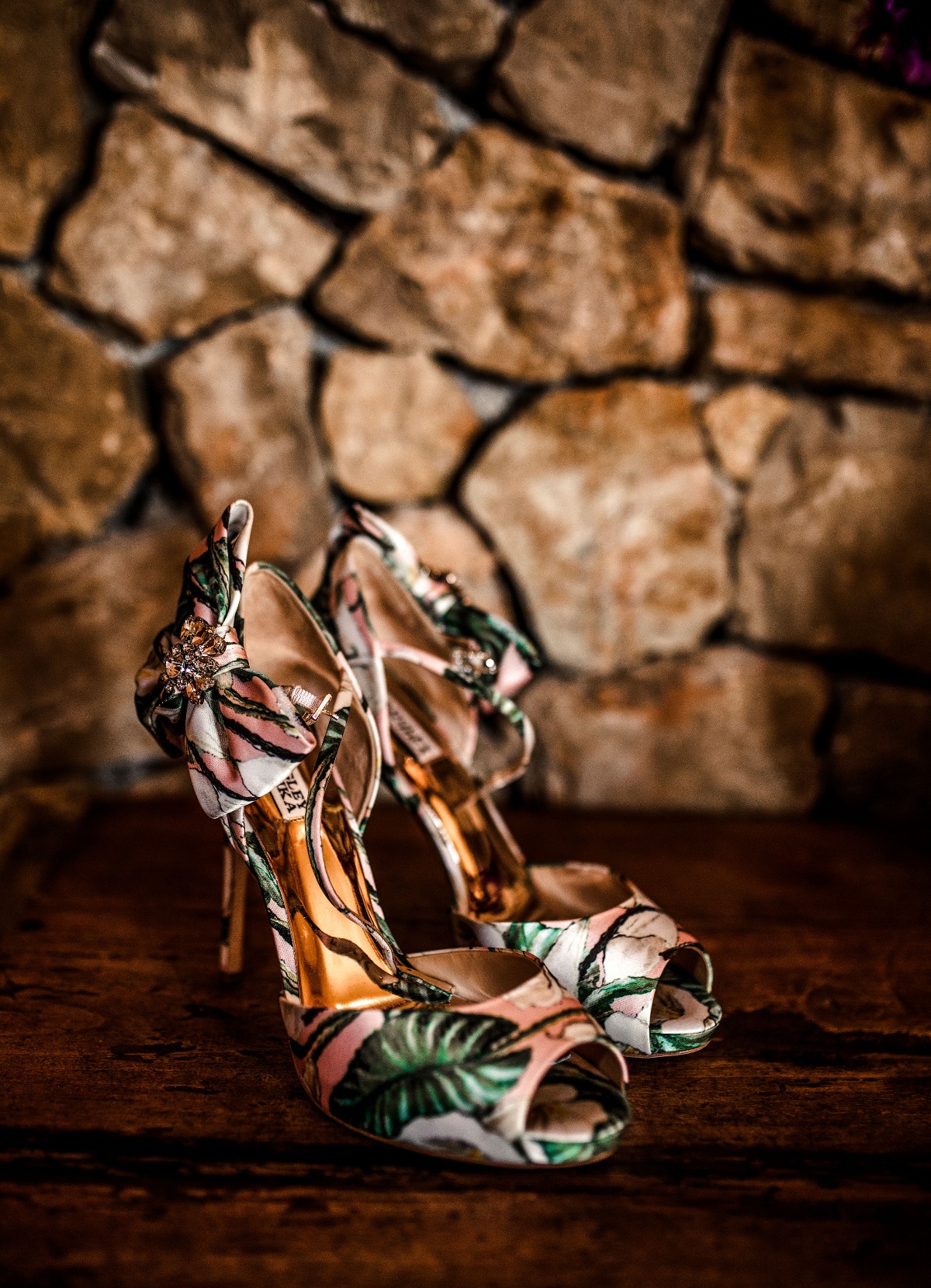 tropical themed wedding shoes