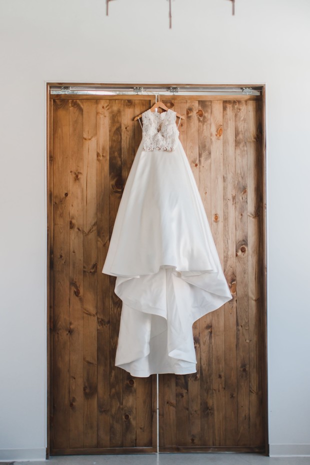 wedding dress from Luxe Bridal Rack