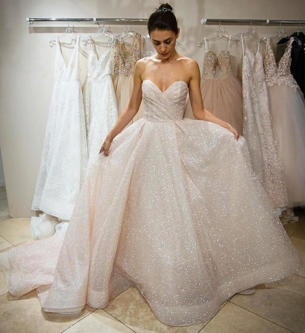 15 of the Sparkliest Wedding Dresses Weâve Ever Seen