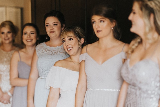 surprising the bridesmaids