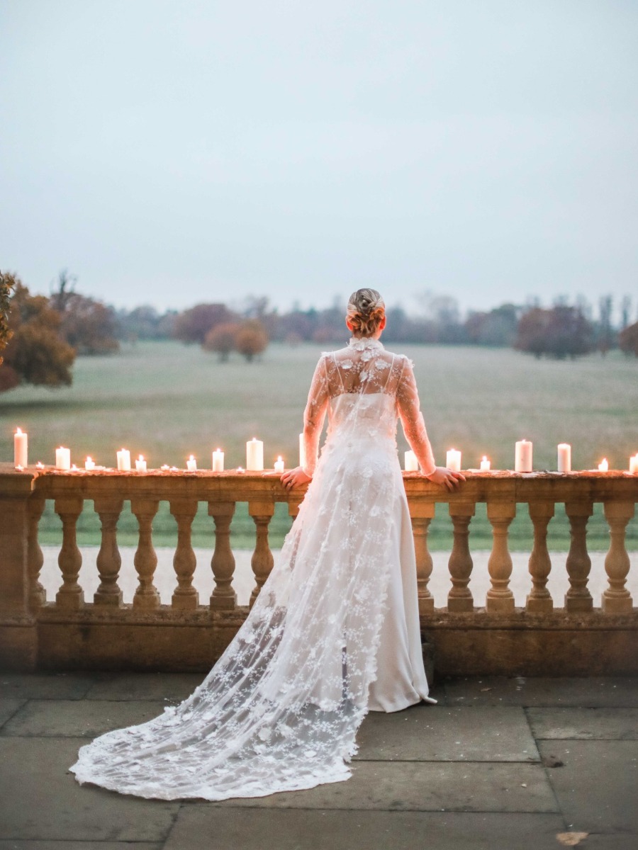 A Blush Elopement Shoot in the English Countryside