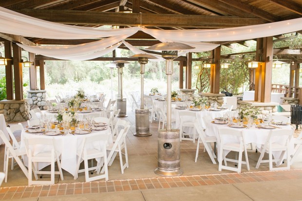 outdoor wedding reception decor