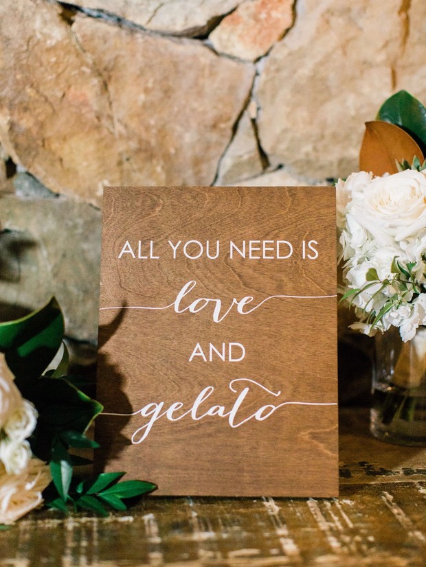 all you need is love wedding sign